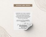 Candle Label Template Canva, Printable Modern Candle Label Design, Candle Label Sticker - Editable Candle Label Templates for Your Brand