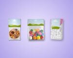 Party Favor Video Mockup on Canva: Bunting, Chip Bag, Water Bottle, Juice Pouche, Chocolate Bar, Party Hat, Kinder Bar, Paper Cup and Bubble