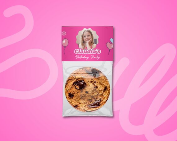 Cookie Pouch Bar Mockup on Canva - Party Favors Wrapper Mock Up, Party Templates - Just Drag & Drop