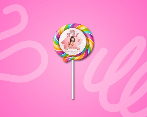 Candy Lollipop Mockup on Canva - Party Favors Wrapper Mock Up, Party Templates - Just Drag & Drop