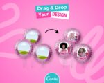 Balloon Mockup on Canva - Party Favors Wrapper Mock Up, Party Templates - Just Drag & Drop