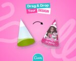 Party Hat Mockup on Canva - Party Favors Wrapper Mock Up, Party Templates - Just Drag & Drop