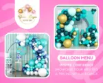 Boho Balloon Menu, Balloon Mockup Template, Editable Balloon Price List, Balloon Decor Business, Balloon Artist, Fashion Event Decor - Canva