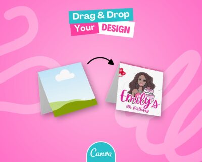 Place Card Mockup on Canva - Party Favors Wrapper Mock Up, Party Templates - Just Drag & Drop