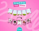 Bunting Mockup on Canva - Party Favors Wrapper Mock Up, Party Templates - Just Drag & Drop