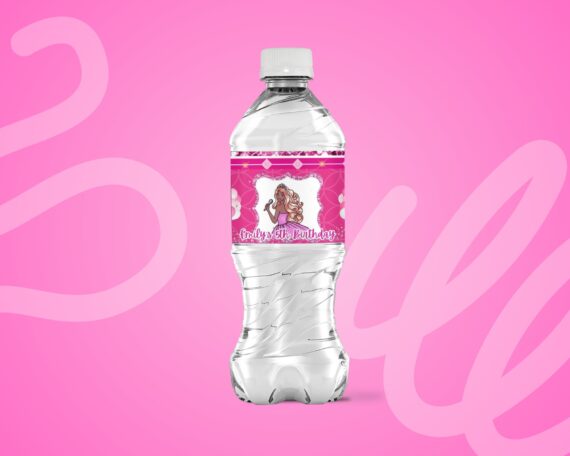 Water Bottle Mockup on Canva - Party Favors Wrapper Mock Up, Party Templates - Just Drag & Drop